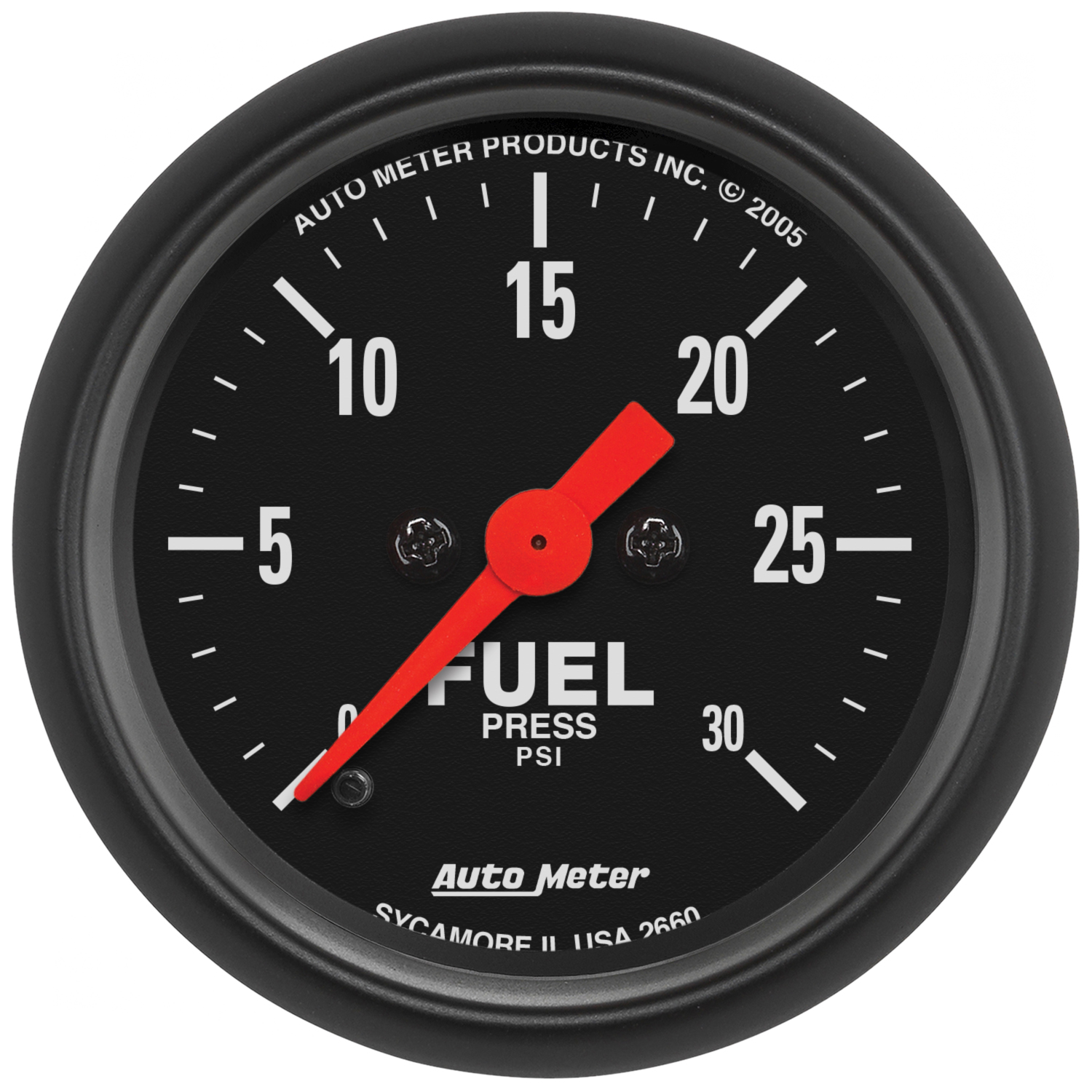 AutoMeter 2-1/16 In. FUEL PRESSURE, 0-30 PSI, Z-SERIES